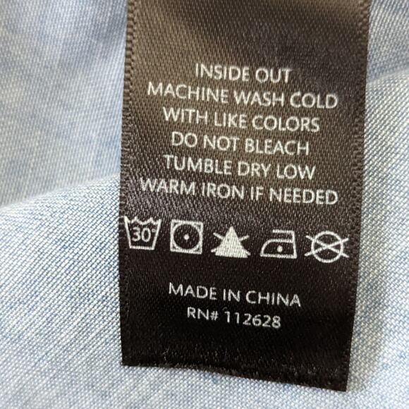 Max Jeans Chambray Sleeveless Top Sz XS - Picture 7 of 7